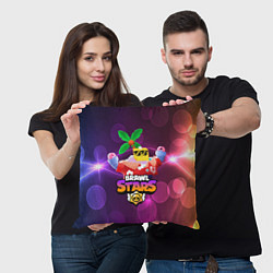 Подушка квадратная BRAWL STARS SPROUT СПРАУТ, цвет: 3D-принт — фото 2