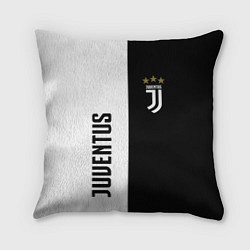 Подушка квадратная JUVENTUS, цвет: 3D-принт