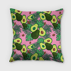 Подушка квадратная Avocado, цвет: 3D-принт