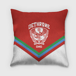 Подушка квадратная Дагестан, цвет: 3D-принт