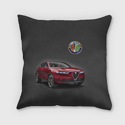 Подушка квадратная Alfa Romeo - Italy, цвет: 3D-принт