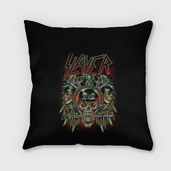 Подушка квадратная Slayer, цвет: 3D-принт