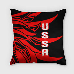 Подушка квадратная USSR, цвет: 3D-принт