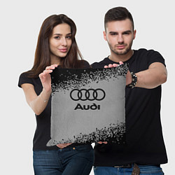 Подушка квадратная AUDI АУДИ, цвет: 3D-принт — фото 2