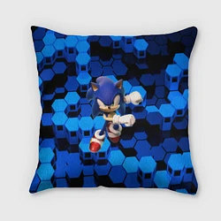 Подушка квадратная Sonic, цвет: 3D-принт