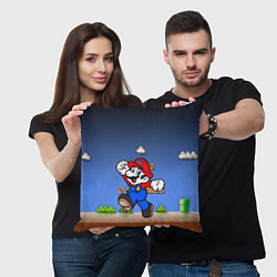 Подушка квадратная Mario, цвет: 3D-принт — фото 2