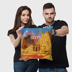Подушка квадратная Египет Пирамида Хеопса, цвет: 3D-принт — фото 2