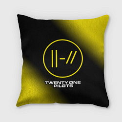 Подушка квадратная TWENTY ONE PILOTS 21 PILOTS, цвет: 3D-принт