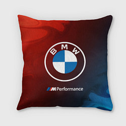Подушка квадратная BMW БМВ, цвет: 3D-принт