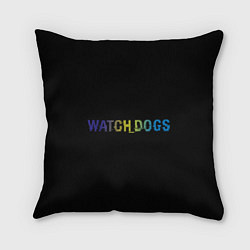 Подушка квадратная Watch Dogs Text, цвет: 3D-принт