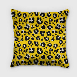 Подушка квадратная Леопард, цвет: 3D-принт