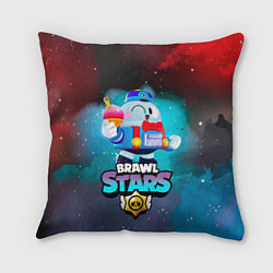 Подушка квадратная BRAWL STARS LOU, цвет: 3D-принт