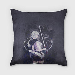 Подушка квадратная Ю Ми-Ра, цвет: 3D-принт