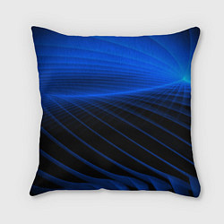 Подушка квадратная Неоновые лучи, цвет: 3D-принт
