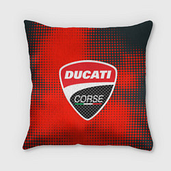 Подушка квадратная Ducati Corse logo