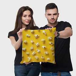 Подушка квадратная Попкорн, цвет: 3D-принт — фото 2