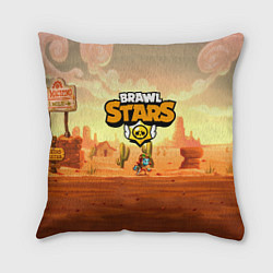 Подушка квадратная Brawl Stars, цвет: 3D-принт