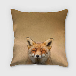 Подушка квадратная Милая лисичка, цвет: 3D-принт