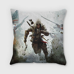 Подушка квадратная Assassin’s Creed 3, цвет: 3D-принт