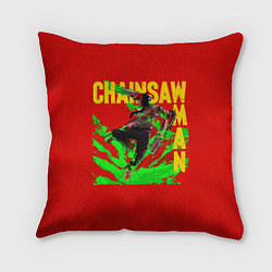 Подушка квадратная Человек Бензопила, цвет: 3D-принт
