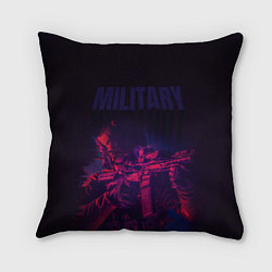 Подушка квадратная Military, цвет: 3D-принт