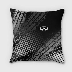 Подушка квадратная Infiniti, цвет: 3D-принт