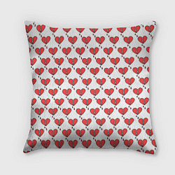 Подушка квадратная Разбитое Сердце, цвет: 3D-принт