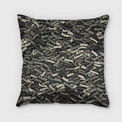 Подушка квадратная Камуфляж - Вован, цвет: 3D-принт