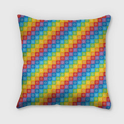 Подушка квадратная Чакры, цвет: 3D-принт