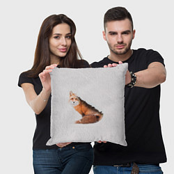 Подушка квадратная Лисица, цвет: 3D-принт — фото 2