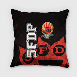 Подушка квадратная Five Finger Death Punch 1, цвет: 3D-принт