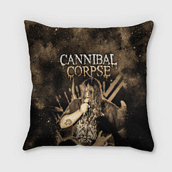 Подушка квадратная Cannibal Corpse, цвет: 3D-принт