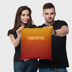 Подушка квадратная FarCry6, цвет: 3D-принт — фото 2