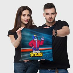 Подушка квадратная STU СТУ Brawl Stars, цвет: 3D-принт — фото 2