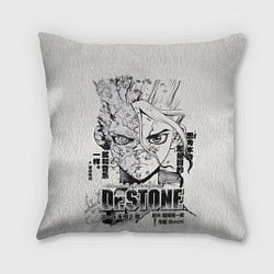 Подушка квадратная Dr Stone Senkuu, цвет: 3D-принт