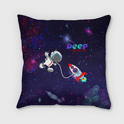 Подушка квадратная Deep Space Cartoon, цвет: 3D-принт