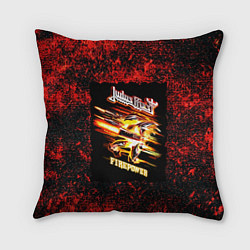 Подушка квадратная JUDAS PRIEST rock, цвет: 3D-принт