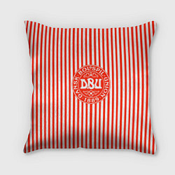 Подушка квадратная Сборная Дании, цвет: 3D-принт