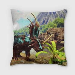 Подушка квадратная Ark Survival АРК СУРВИВАЛ спина Z, цвет: 3D-принт