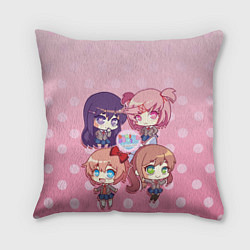 Подушка квадратная DOKI DOKI LITERATURE CLUB, цвет: 3D-принт