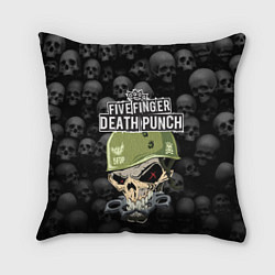 Подушка квадратная Five Finger Death Punch 5FDP Z, цвет: 3D-принт