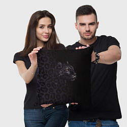Подушка квадратная Леопард, цвет: 3D-принт — фото 2