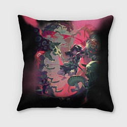 Подушка квадратная СРАЖЕНИЕ С ДЕМОНАМИ ДОРОРО, цвет: 3D-принт