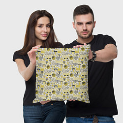 Подушка квадратная Кубок Дэвиса, цвет: 3D-принт — фото 2