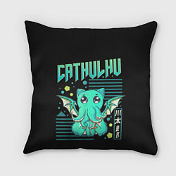 Подушка квадратная CatHulhu, цвет: 3D-принт