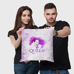 Подушка квадратная Freddie Mercury Queen Z, цвет: 3D-принт — фото 2