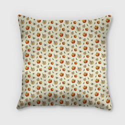Подушка квадратная Яблоки и мёд, цвет: 3D-принт