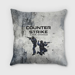 Подушка квадратная COUNTER TERRORIST CS GO Z, цвет: 3D-принт