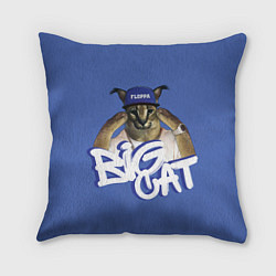 Подушка квадратная Big Cat Floppa, цвет: 3D-принт