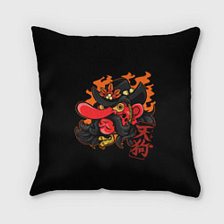 Подушка квадратная Японский Лемми, цвет: 3D-принт